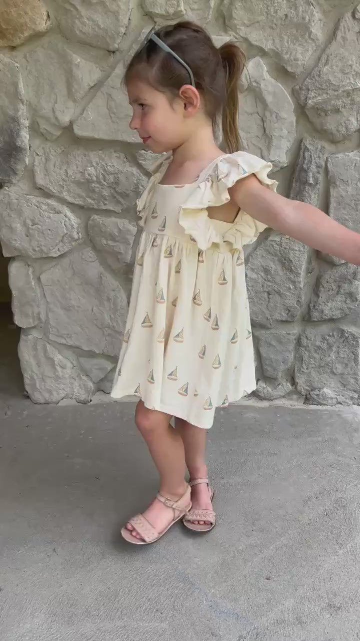Sailboats Mariposa Dress