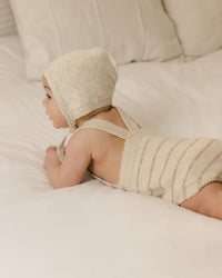 Heathered Oat Stripe Tatum Romper