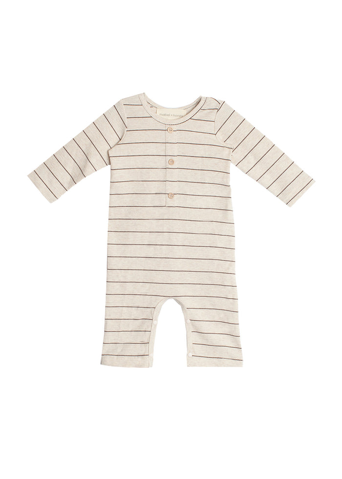 Oat Stripe Milo Jumpsuit