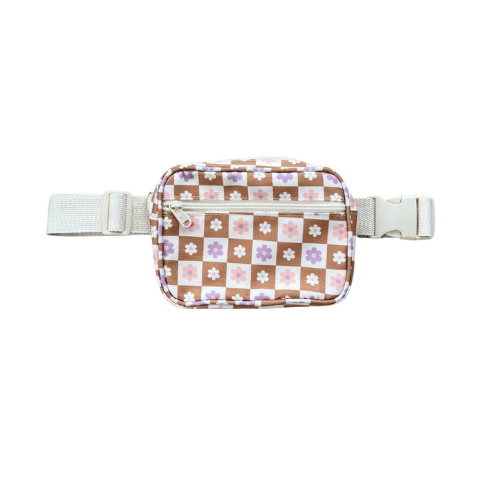 Checker Retro Daisy Belt Bag