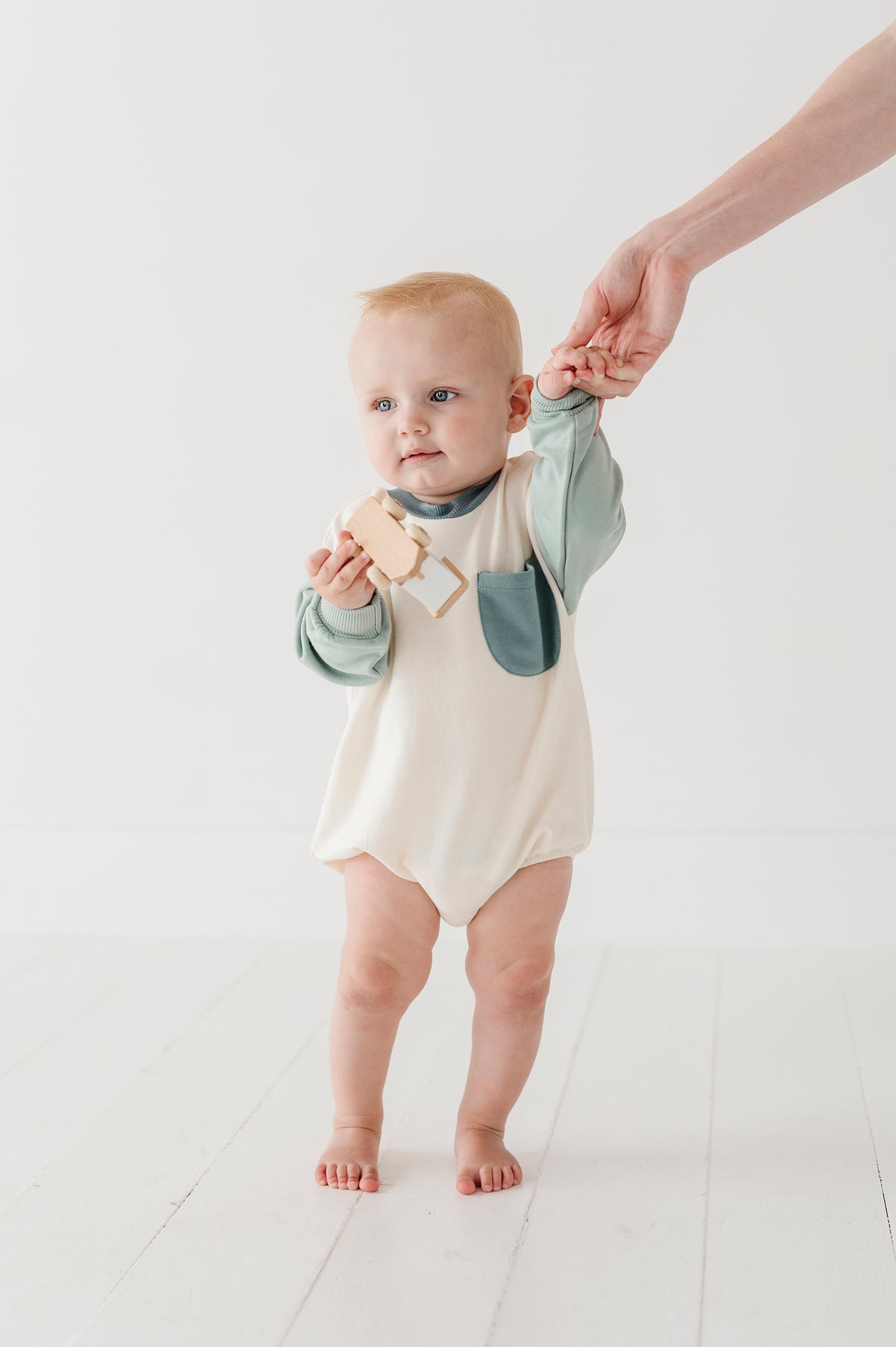 Seafoam Color Block Romper