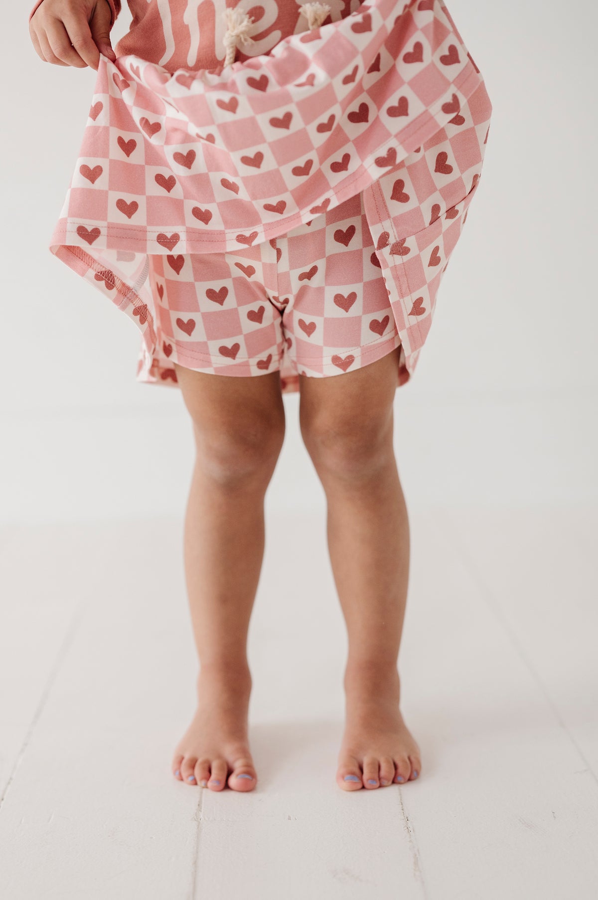 Checkered Hearts Skort