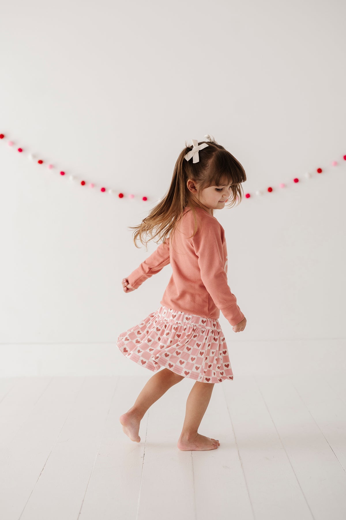 Checkered Hearts Skort