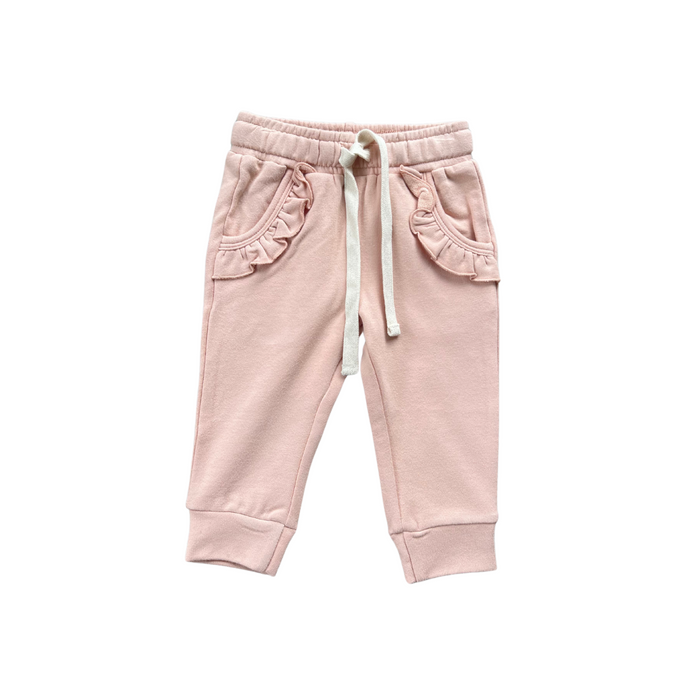 Blush Ruffle Joggers