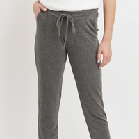 Brushed Terry Maternity Sweatpants - Charcoal