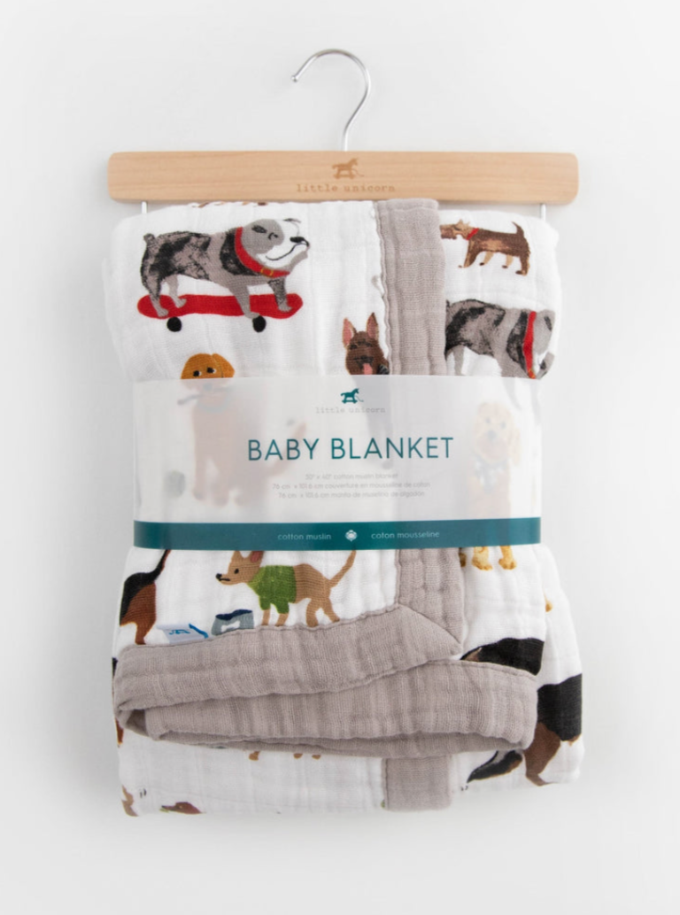 Little Unicorn Muslin Baby Blankets