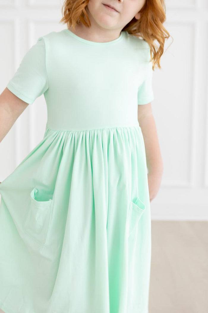 Mint Pocket Twirl Dress