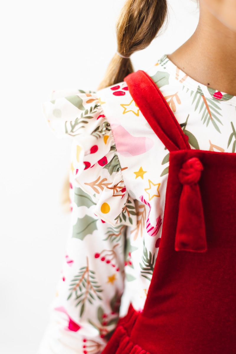 Red Velvet Pinafore