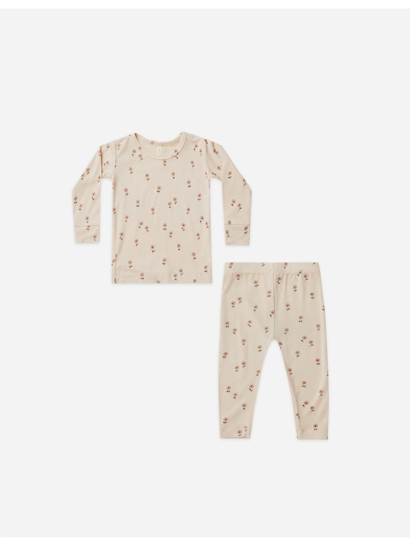 Lilac Fleur Bamboo Pajama Set