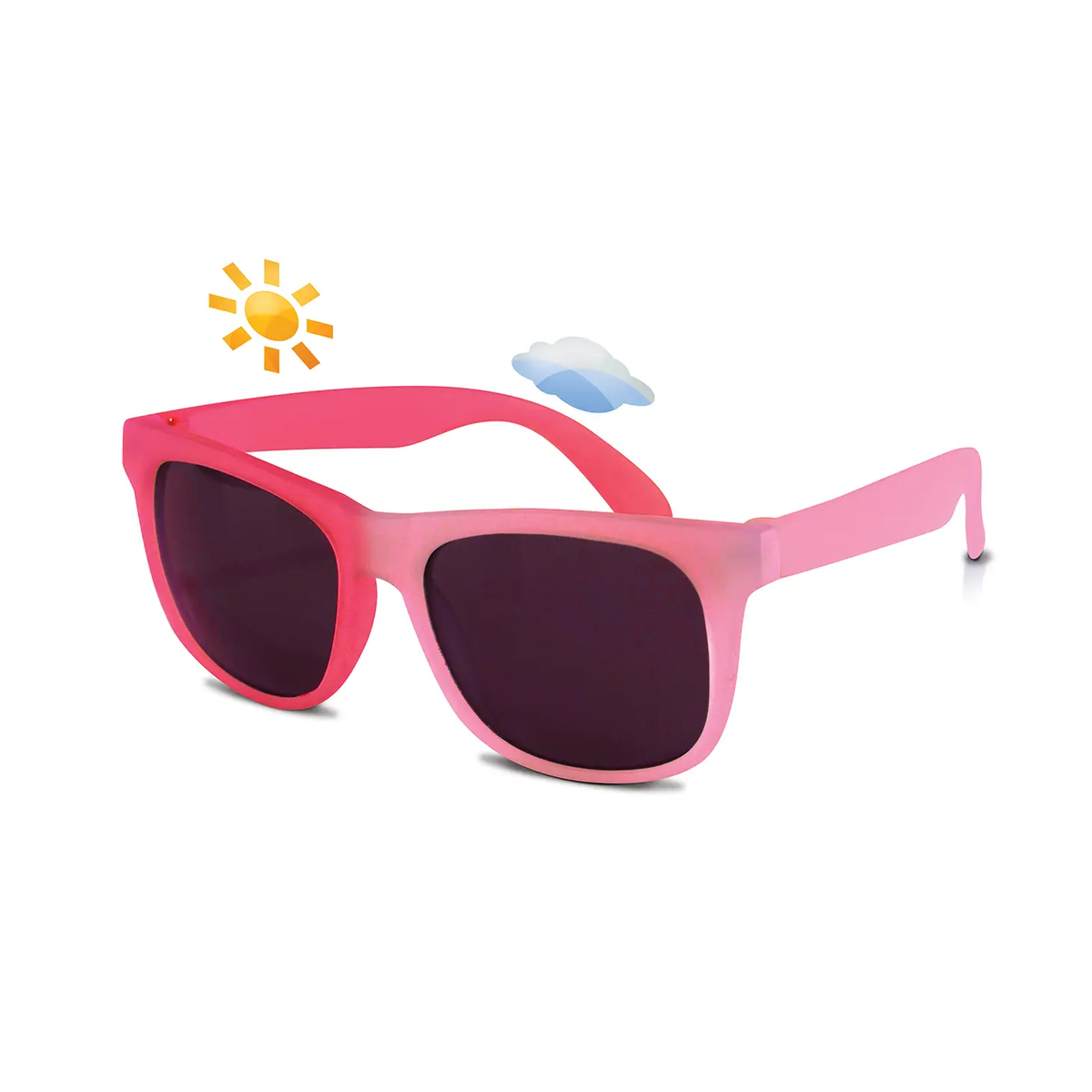 Pink Switch Flexible Frame Sunglasses