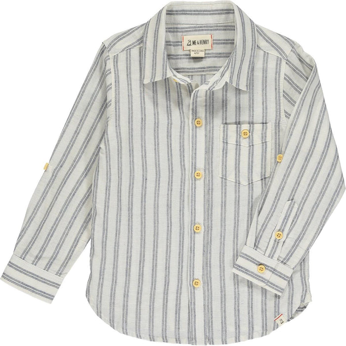 Charcoal Stripe Button-up Shirt