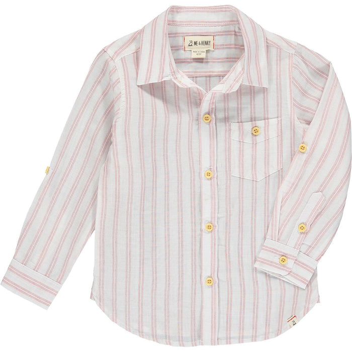 Pink Stripe Button-up Shirt