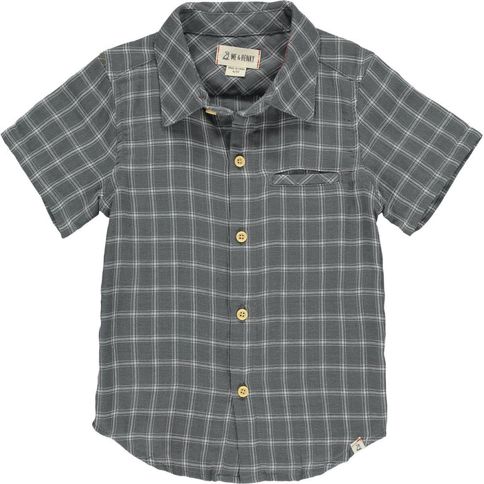 Grey Plaid Newport Button-up Shirt
