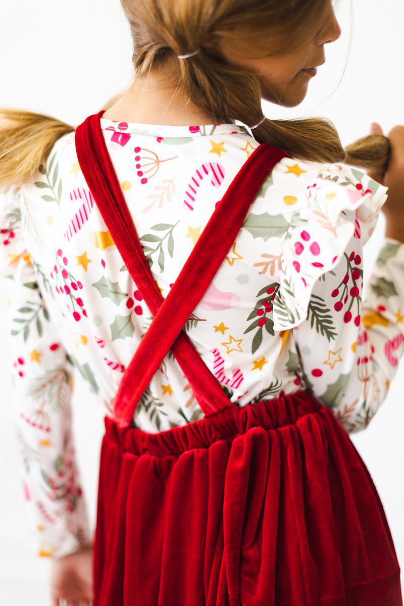 Red Velvet Pinafore