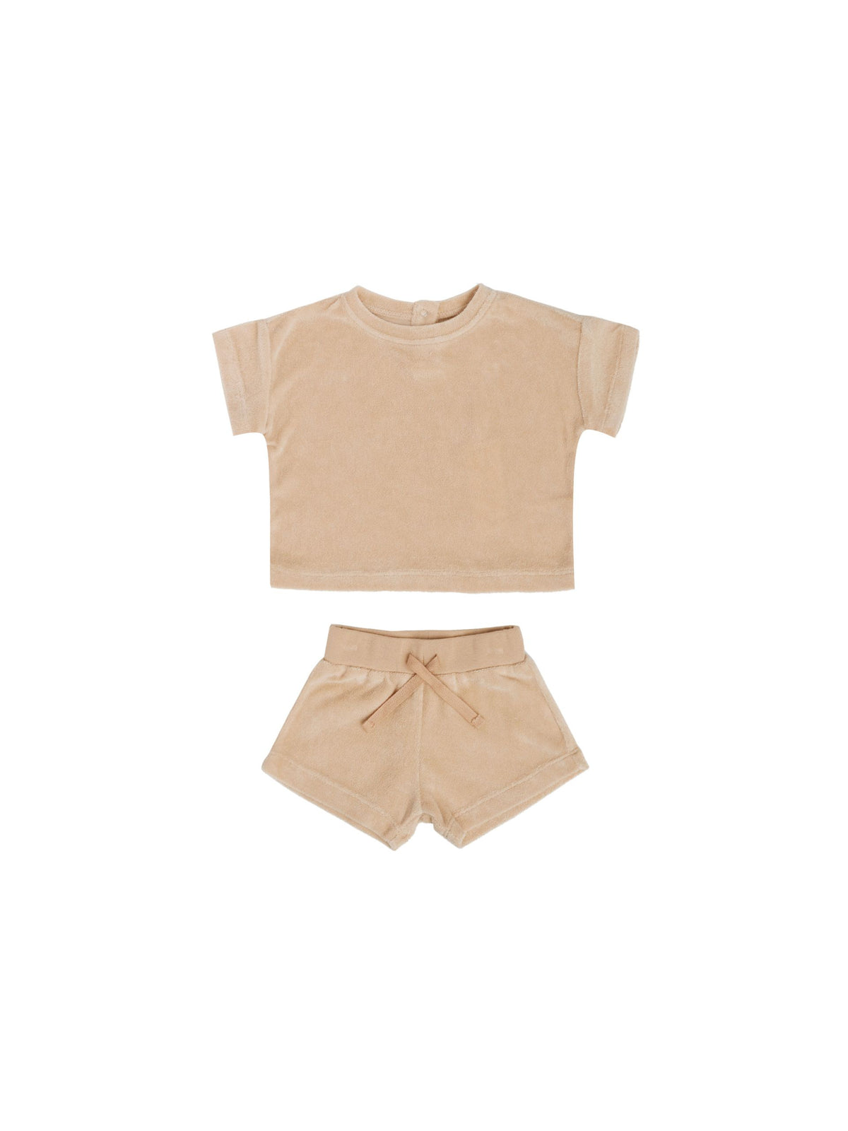 Terry Tee & Short Set - Apricot