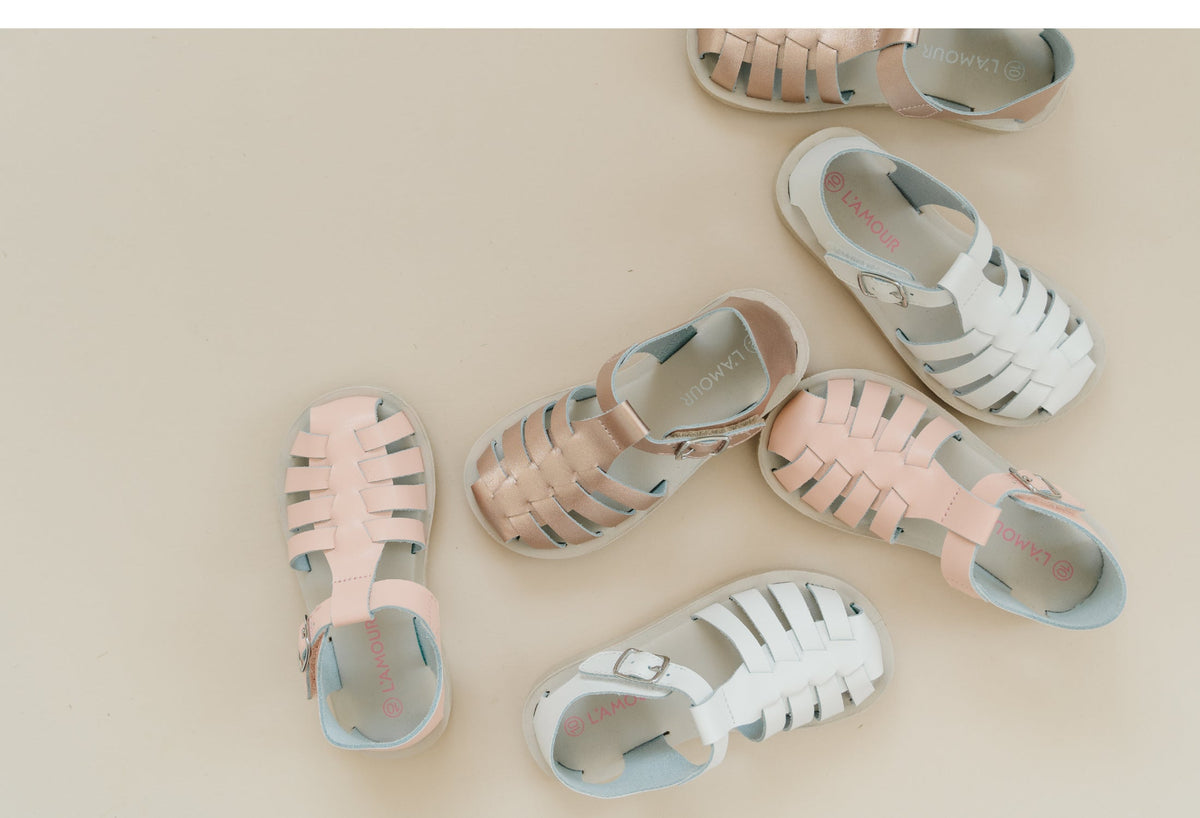 Ashton Fisherman Sandal - Rose Gold