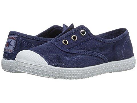 Canvas Laceless Sneakers - Washed Navy
