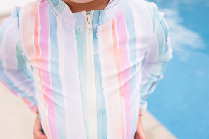Watercolor Stripe Lyanna Swimsuit