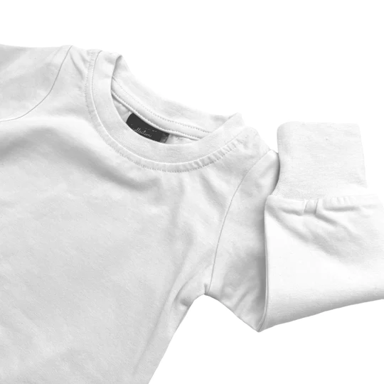 LB Long Sleeve Bodysuit - White