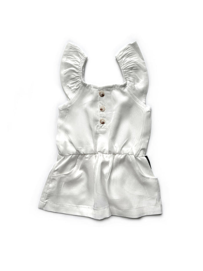 Flutter Dress - White