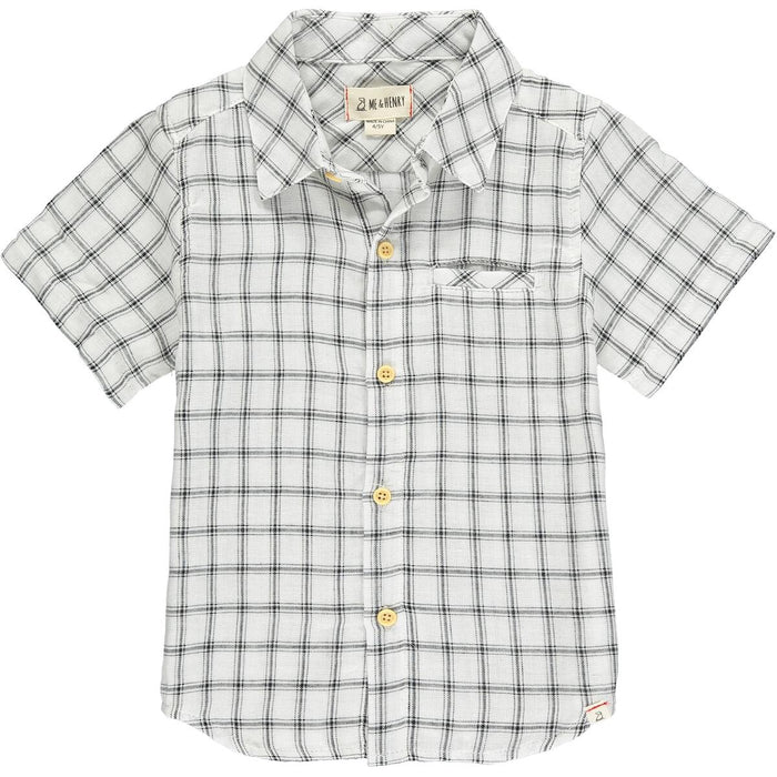 White Plaid Newport Button-up Shirt