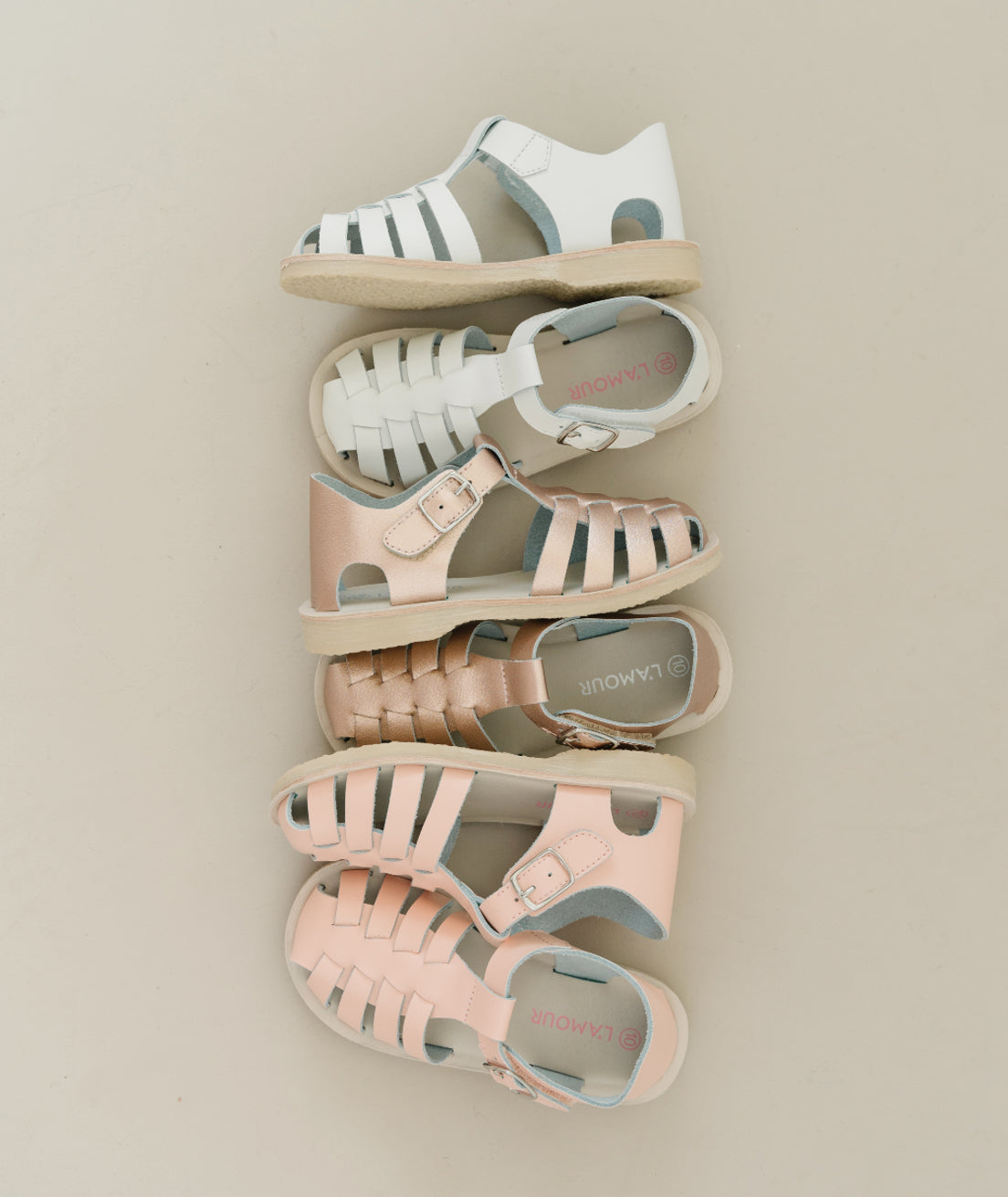 Ashton Fisherman Sandal - Rose Gold