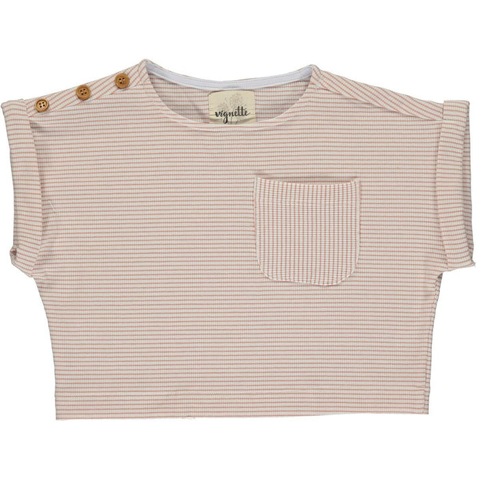 Kassie Stripe T-Shirt - Pink